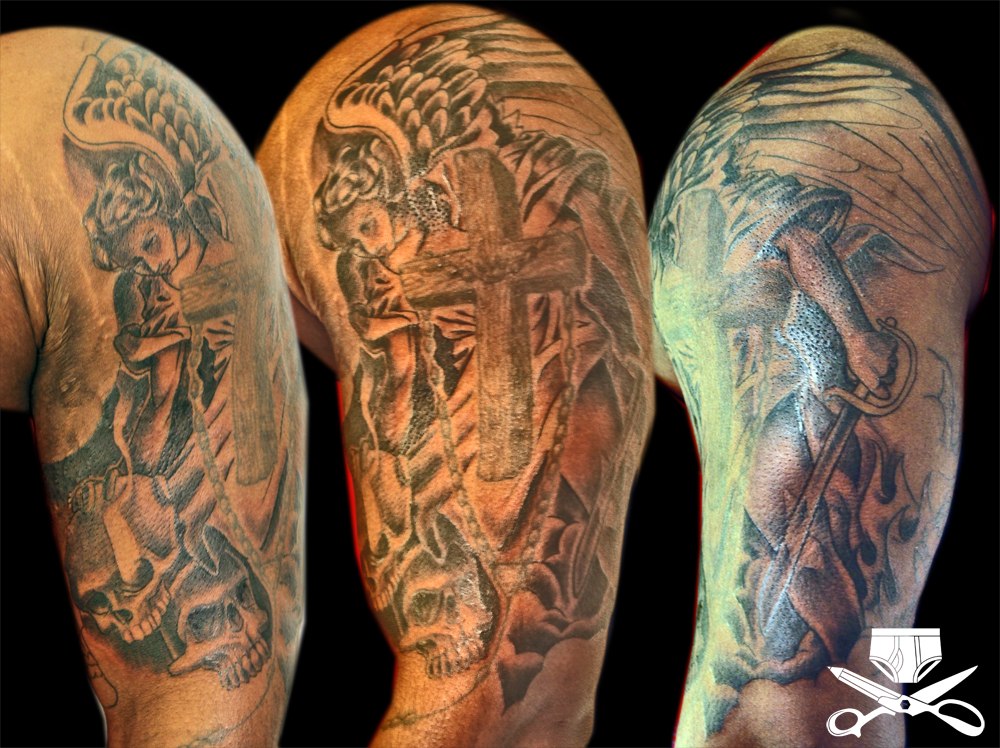 Tatuagens Femininas Heaven Vs Hell Tattoo Sleeve