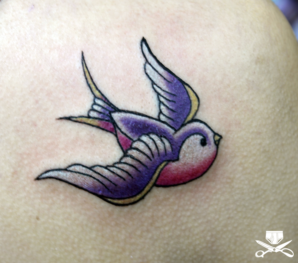 sparrow bird line tattoo｜TikTok Search