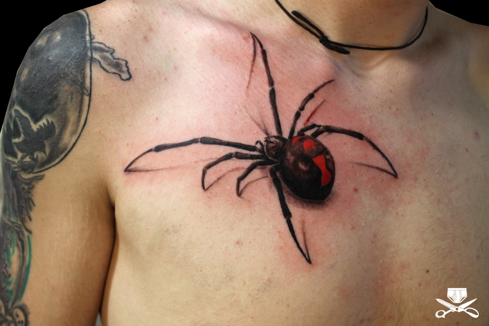 black widow spider tattoo | hautedraws